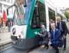 Taufe einer Straßenbahn auf den Namen "Ulm"
